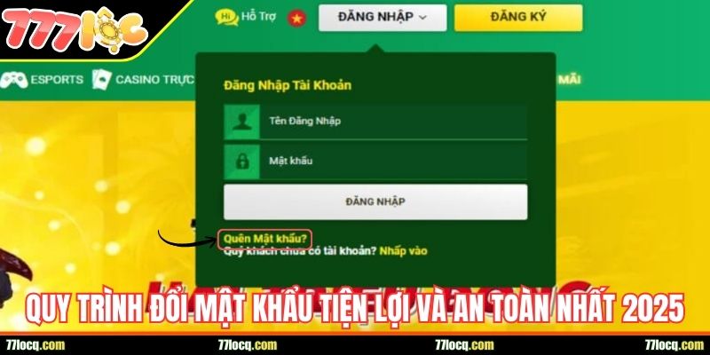 Quy trình đổi mật khẩu tiện lợi và an toàn nhất 2025