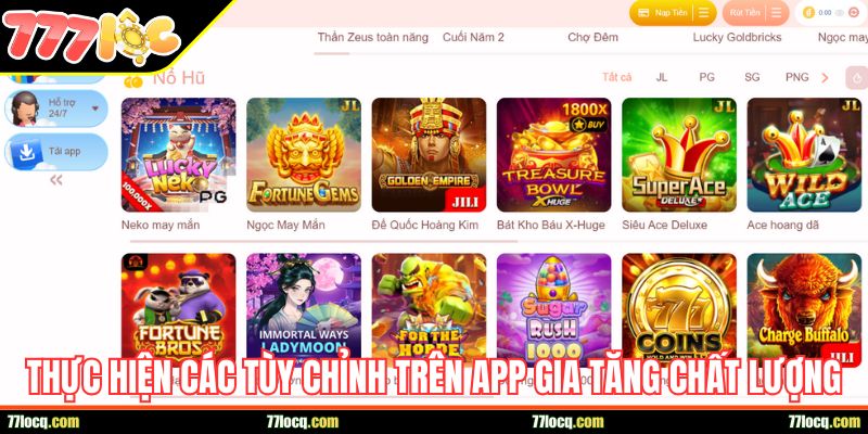 Thực hiện các tùy chỉnh gia tăng chất lượng trải nghiệm Thực hiện các tùy chỉnh gia tăng chất lượng trải nghiệm